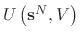 $ U\left(\textbf{s}^{N}, V\right)$