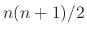 $ n(n+1)/2$