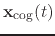 $ \mathbf{x}_{\mathrm{cog}}(t)$