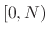 $ [0,N)$