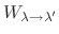 $ W_{\lambda \rightarrow \lambda'}$