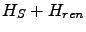 $H_S+H_{ren}$