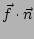 $\vec{f}\cdot\vec{n}$