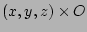 $(x,y,z)\times O$
