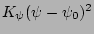 $K_\psi (\psi - \psi_0)^2$