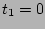 $t_1=0$