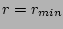 $r = r_{min}$
