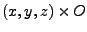 $(x,y,z)\times O$