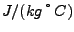 $J/(kg \symbol{23}C)$